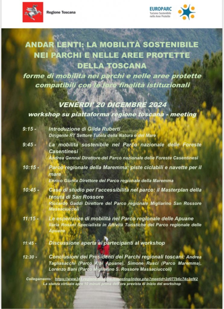 locandina evento online regione toscana